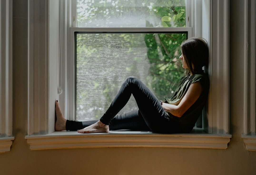 person reflecting on personal growth